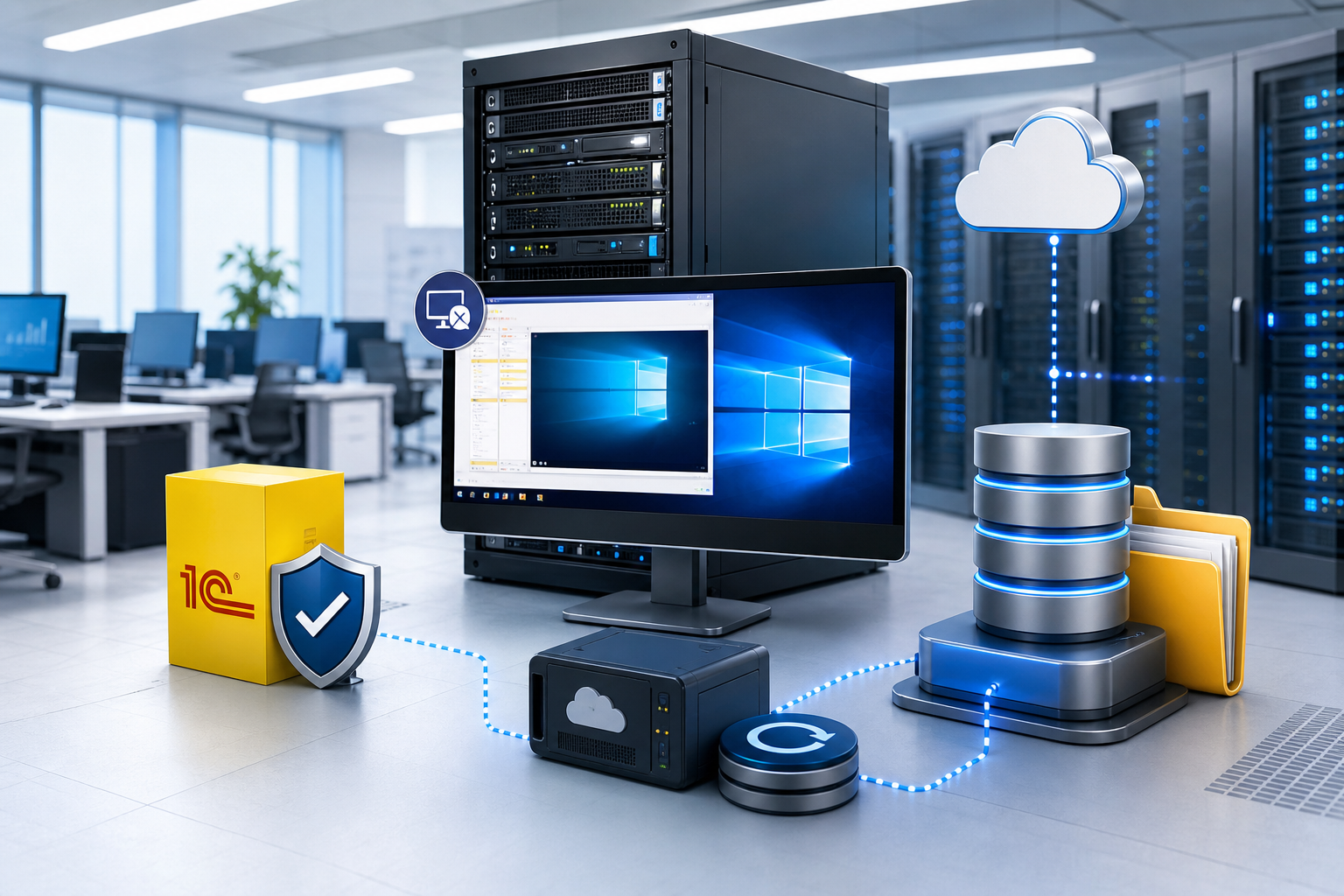Выделенный сервер 1С для большой базы: SQL, диски и многопользовательская работа